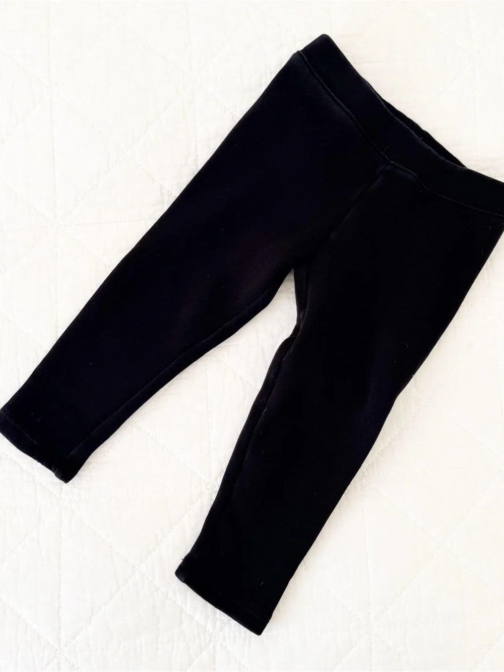 NEW Gap 3T Kids Fleece Lined Black Stretch Leggings NWOT